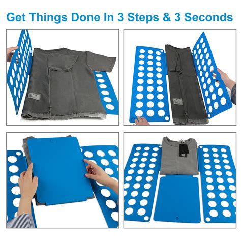 clothes folder fast fold flip  shirt folding board laundry organizer closet   ebay