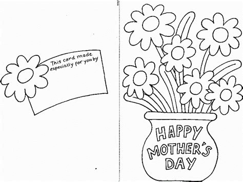 printable mothers day cards  color mothers day coloring cards
