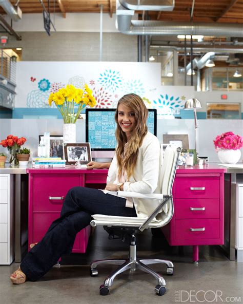 How To Decorate An Office With Jessica Alba Interior Ideas For Office