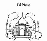 Coloring Pages Taj Mahal India Ancient Colouring Opera Phantom Drawing Israel Diwali Getcolorings Stonehenge Batch Getdrawings Colorings sketch template