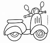 Scooter Coloring Transportation Drawing Pages Kids Printable Colouring Easy Sheets Drawings Kleurplaten Preschool Google Vervoer 4kids Visit Auto Getdrawings Books sketch template