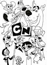 Coloring Cartoon Pages Network Popular sketch template