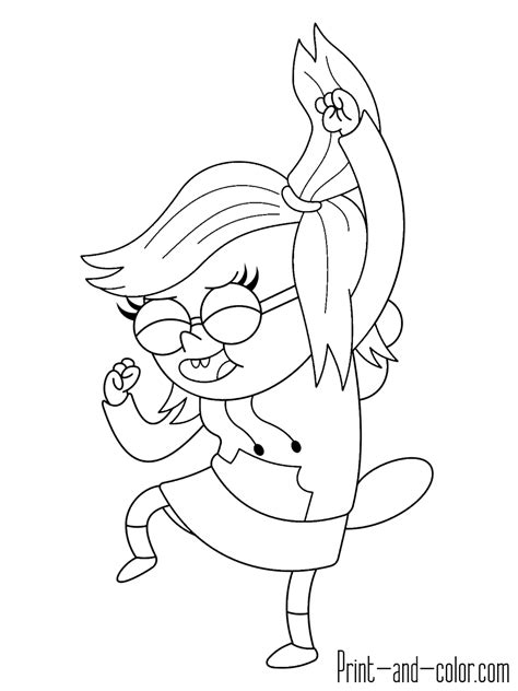 regular show coloring pages print and
