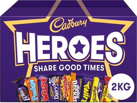 cadbury heroes chocolate bulk sharing box 2kg christmas milk