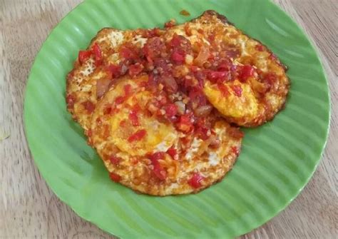 Resep Telor Ceplok Balado Oleh Rosi Alfi Aulia Cookpad