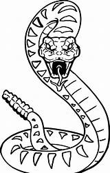 Schlange Ausmalbilder Drucken Ausdrucken Kobra sketch template