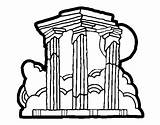 Zeus Templo Tempio Olimpio Colorare Hera Olímpico Clipart Disegni Goddess Paisajes Acolore Monumenti Olimpico Hiclipart αποθηκεύτηκε από sketch template