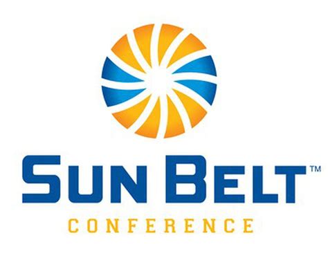 sun belt conference unveils   logos sunday alcom