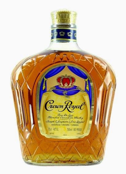 redoem crown royal whisky bottle  vintage decoration  bottle