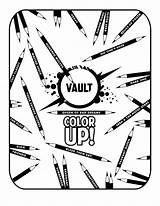 Vault Coloring Book Color Downloadable Announces Aipt sketch template