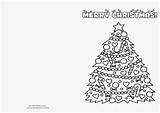 Christmas Cards Printable Color Card Coloring Kids Colouring Pages Print Make Template Fun Own Templates Printables Holiday Coloringhome Popular Getdrawings sketch template