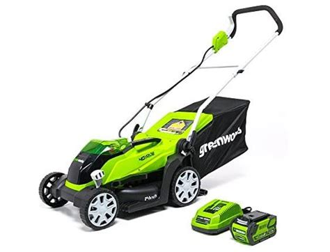 greenworks    cordless lawn mower  battery   reg  today