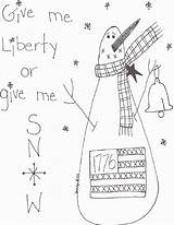 Primitive Patterns Stitchery Christmas Snowman Print Pattern Crafts Printables Craft Templates Country Embroidery Freecraftz Liberty Template Click Site Visit Coloring sketch template