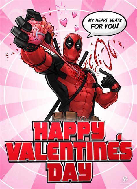 deadpool marvel heart cruelty cute valentines day