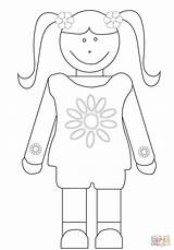 Girl Coloring Scout Daisy Pages Kids Printable Scouts Old Brownie Paper Coloringonly Categories sketch template