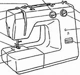 1100 Coser Maquina Naaimachine Onderdelen Cucire Macchina sketch template