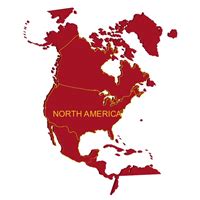 north america map   logo