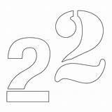 Number Printable Stencil Numbers Paint Printablee Templates Printables Via sketch template