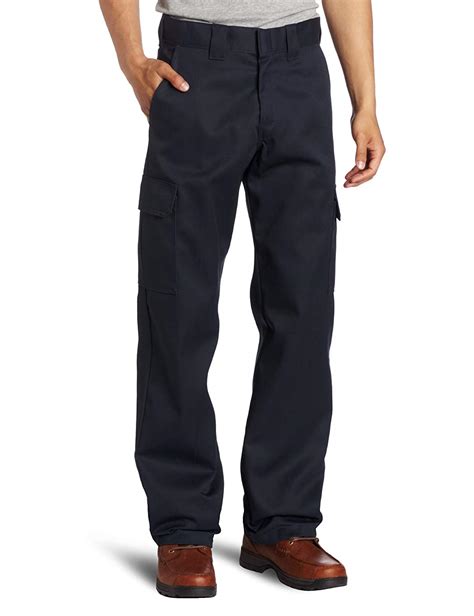 dickies men s relaxed straight fit cargo work pant dark navy size