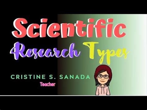 types  scientific research youtube