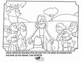 Ascension Jesus Coloring Getcolorings Pages sketch template