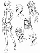 Chie Satonaka Persona Shin Tensei Megami Sketches Characters P4 Character Concept Arena Drawing Drawings Reference Gif sketch template