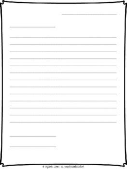 letter writing printable template  simple printable outline