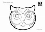Owl Mask Activities Wildlife Started sketch template