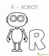 Robot Coloring Kids sketch template