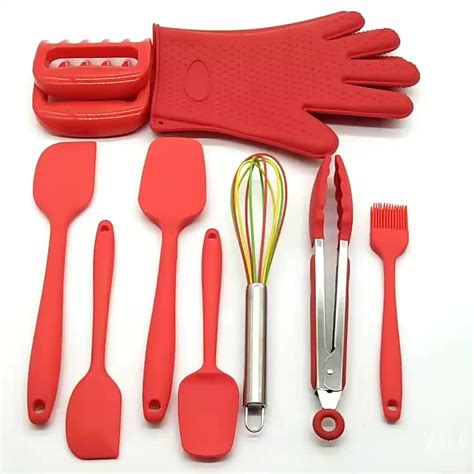 heat resistant kitchen tools  selling silicone cooking utensil set