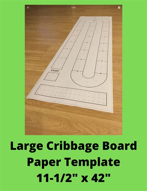 printable  cribbage board drilling templates