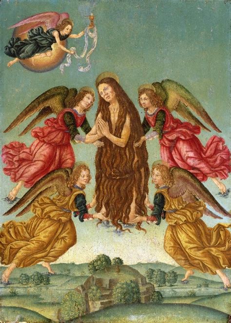 The Ascension Of Saint Mary Magdalene Painting Master Of