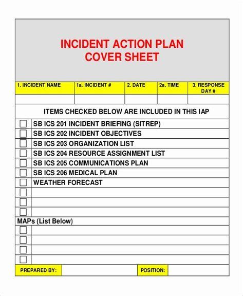 incident action plan template luxury sample incident action plan  examples  word