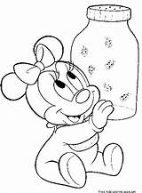 Coloring Pages Minnie Mouse Disney Printable Baby Characters Print Colouring Kids Cartoon Freekidscoloringpage Sheets Color Mickey Gif Aby Minny Friends sketch template