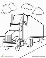 Coloring Truck Pages Semi Trucks Trains Kids Driver Printable Print Sheets Cut Big Books Getcolorings Color Template Colouring Printables Getdrawings sketch template