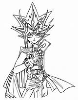 Yu Gi Oh Coloring Pages Yugi Yugioh sketch template