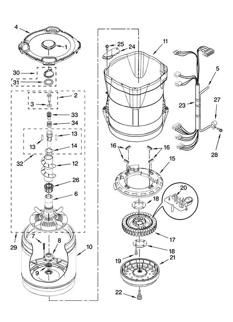 kenmore  washer parts diagram general wiring diagram