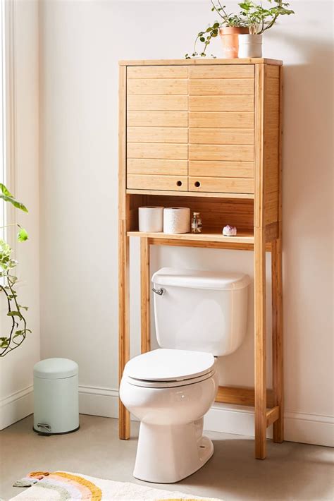 silvia bamboo over the toilet storage shelf best space