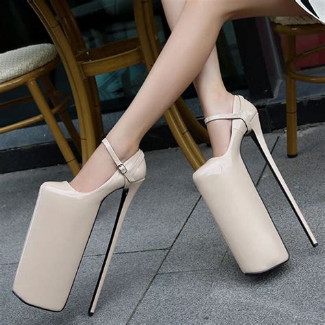 30cm super high heel pumps elastic pointy stiletto heels sexy women