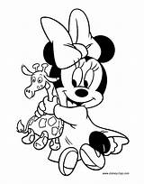 Minnie Baby Coloring Pages Teddy Disney Bear Printable Plush Toy Mickey Babies Donald Book Gif Disneyclips Funstuff sketch template