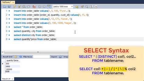 sql select statement tutorial simply coding