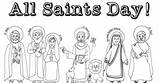 Saints sketch template