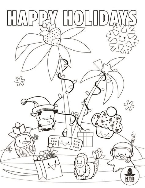 holiday coloring page coloring pages color holiday