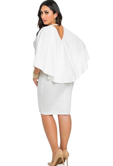 All White Dresses For Plus Size Women Pluslook Eu Collection