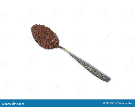 teaspoon  instant coffee stock photography image