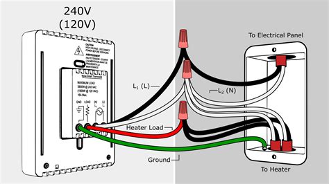 wiring diagram baseboard heater thermostat