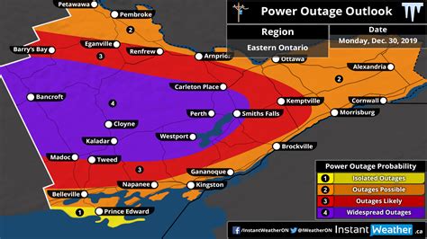 power outage regional outlooks dec  instant weather