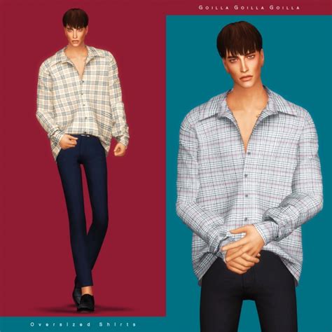 Oversized Shirts At Gorilla Sims 4 Updates