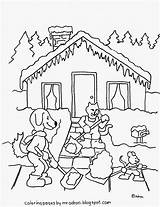 Coloring Pages Cooperation Kindergarten Printable Kids Animal Snow Shoveling Friends Adron Mr Popular Library Clipart sketch template
