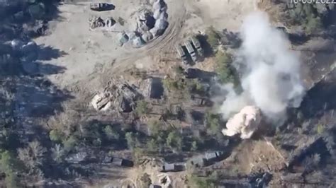 ukraine drone attack ukraine releases drone footage  artillery attacks  russian post  kyiv